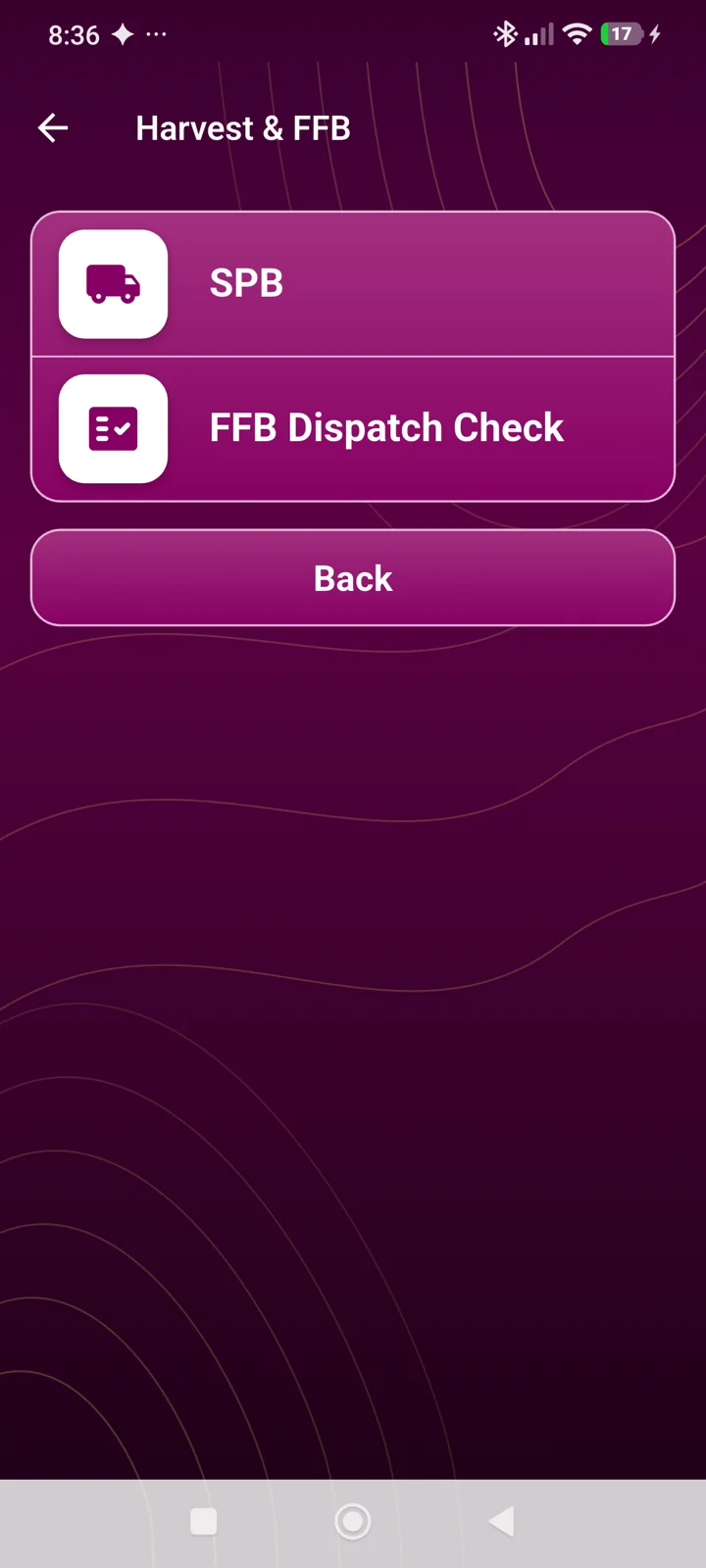 Symphony FieldMate - Harvest & FFB: Mobile fruit delivery notes, SPB verification, FFB delivery traceability